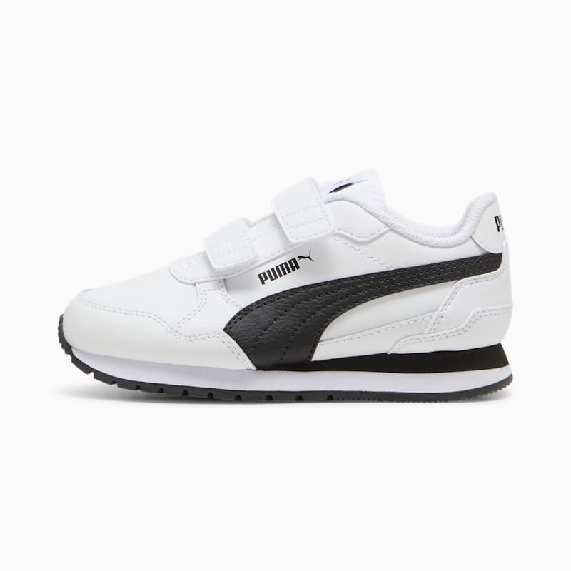 ST Runner v4 Leather Little Kids' Easy On Sneakers - Image 3