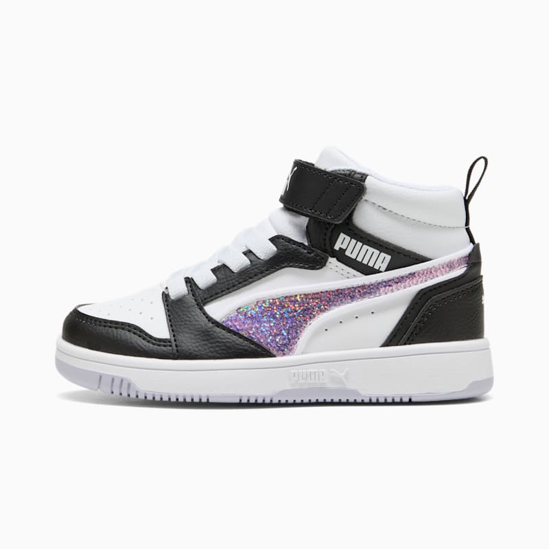 Rebound V6 Sequins Little Kids' Mid-Top Easy On Sneakers