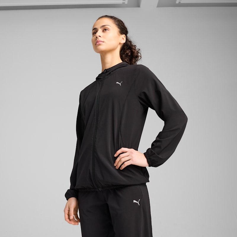 Run Velocity Women's Hooded Zip-Up Running Jacket
