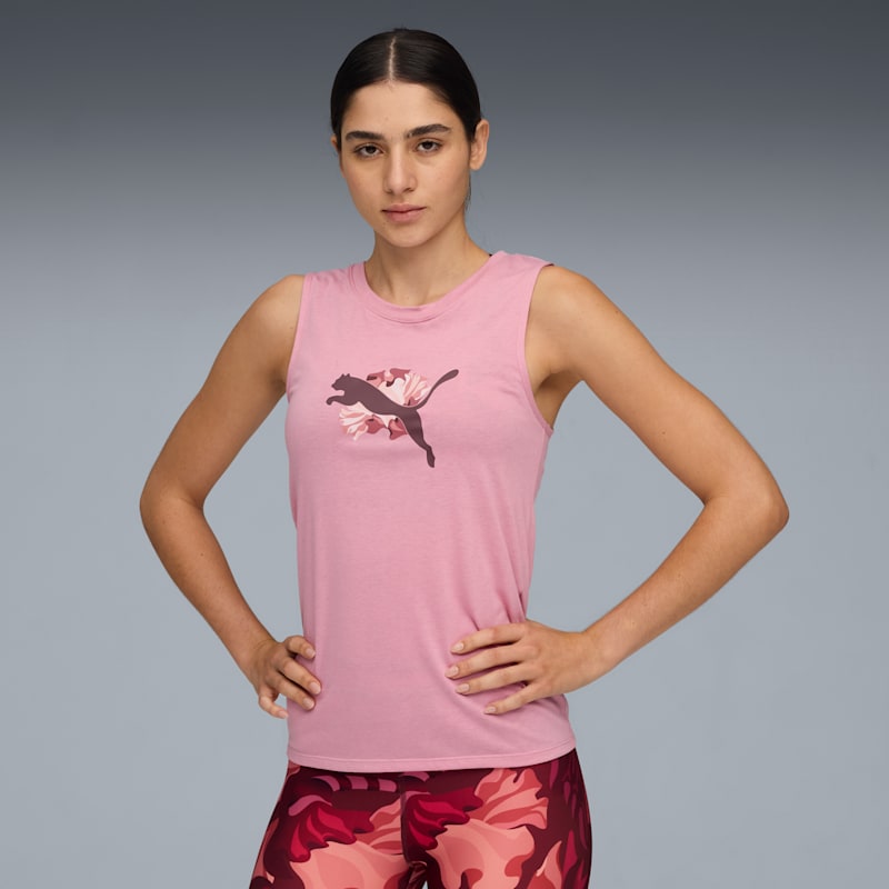 Floral Ribbon Women's Training Tank Top - Image 2