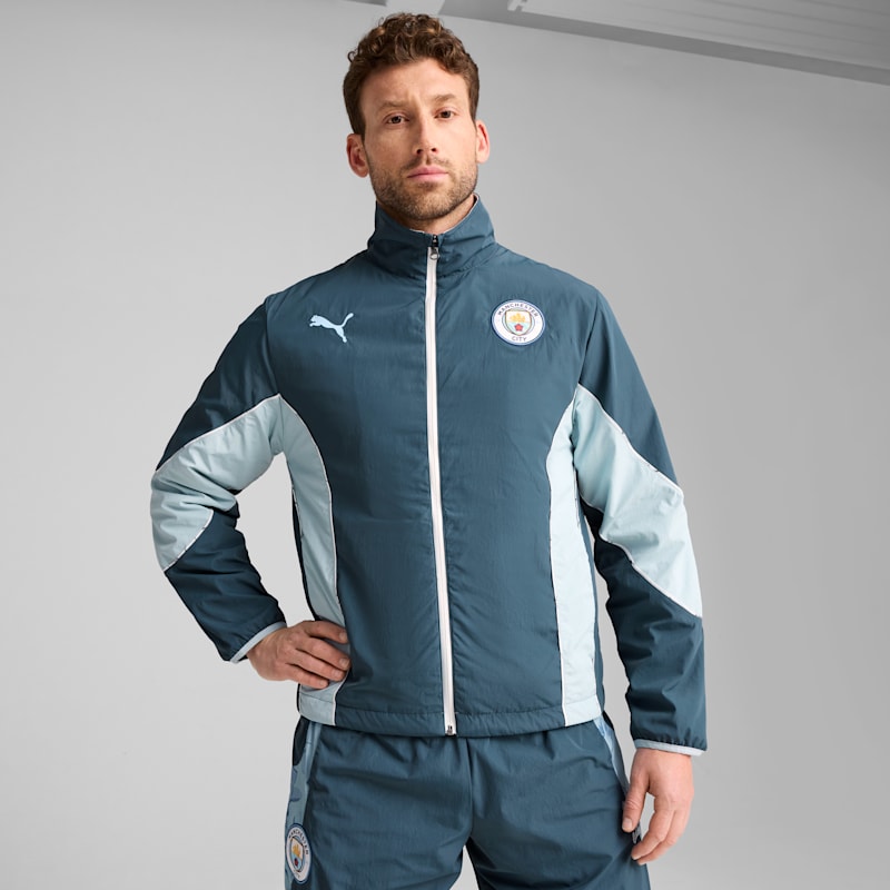 PUMA x KIDSUPER Manchester City Men's Reversible Soccer Windbreaker