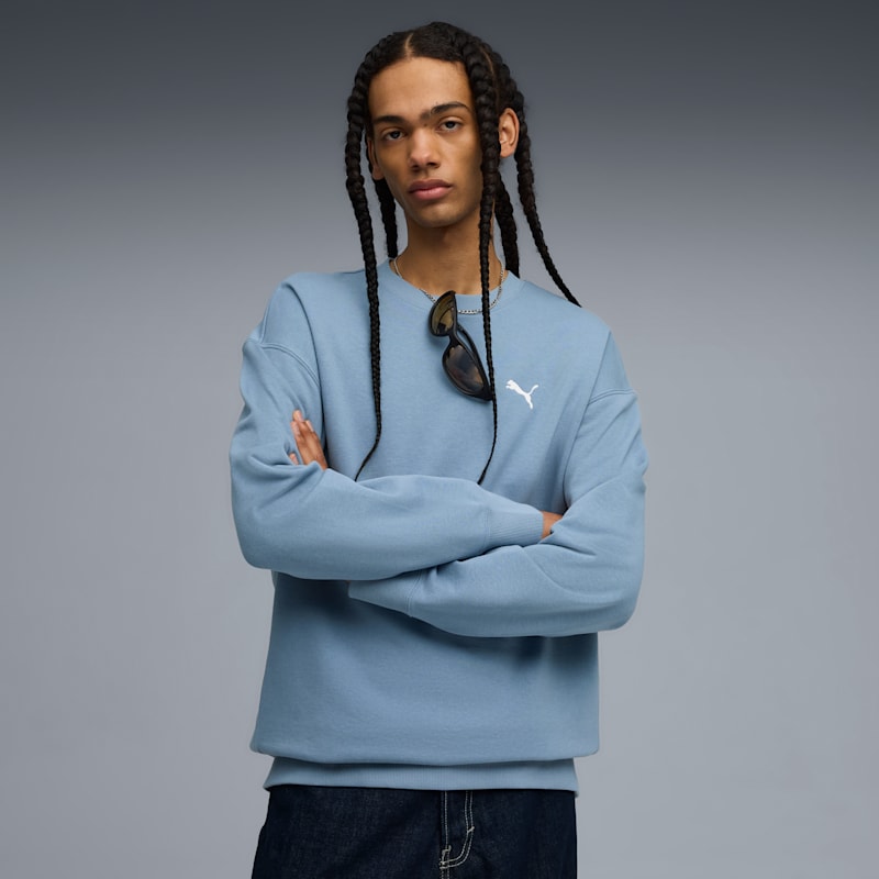 PUMA Wardrobe Essentials Men's Relaxed Crew - Image 2