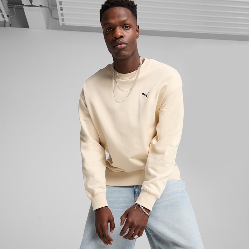 PUMA Wardrobe Essentials Men's Relaxed Crew - Image 4