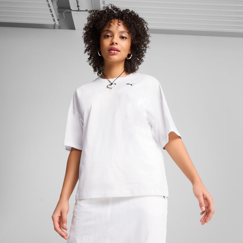 PUMA Wardrobe Essentials Women's Oversized Tee - Image 2