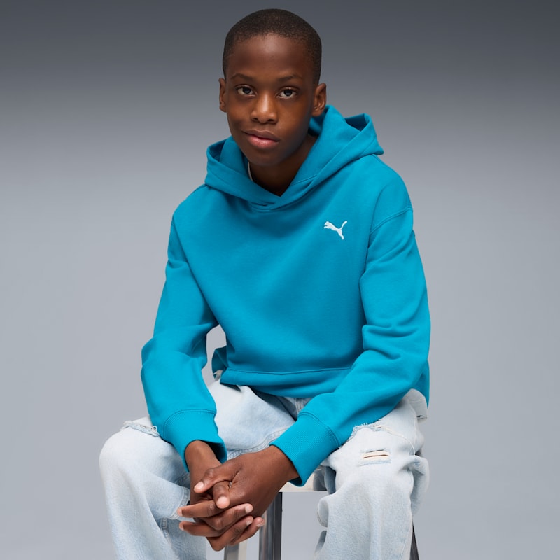 PUMA Wardrobe Essentials Big Kids' Relaxed Hoodie - Image 5