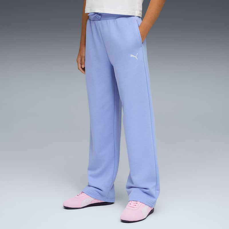 PUMA Wardrobe Essentials Big Kids' Wide Sweatpants - Image 2