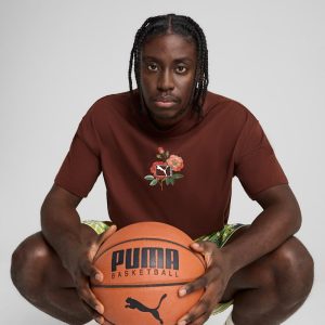 Dunked In Florals Men's Basketball Tee