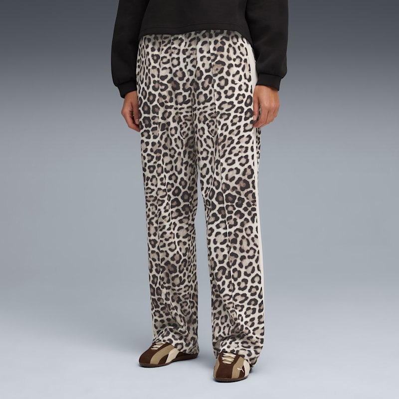 T7 Leopard Luxe Women's Animal Print Straight Sweatpants - Image 3