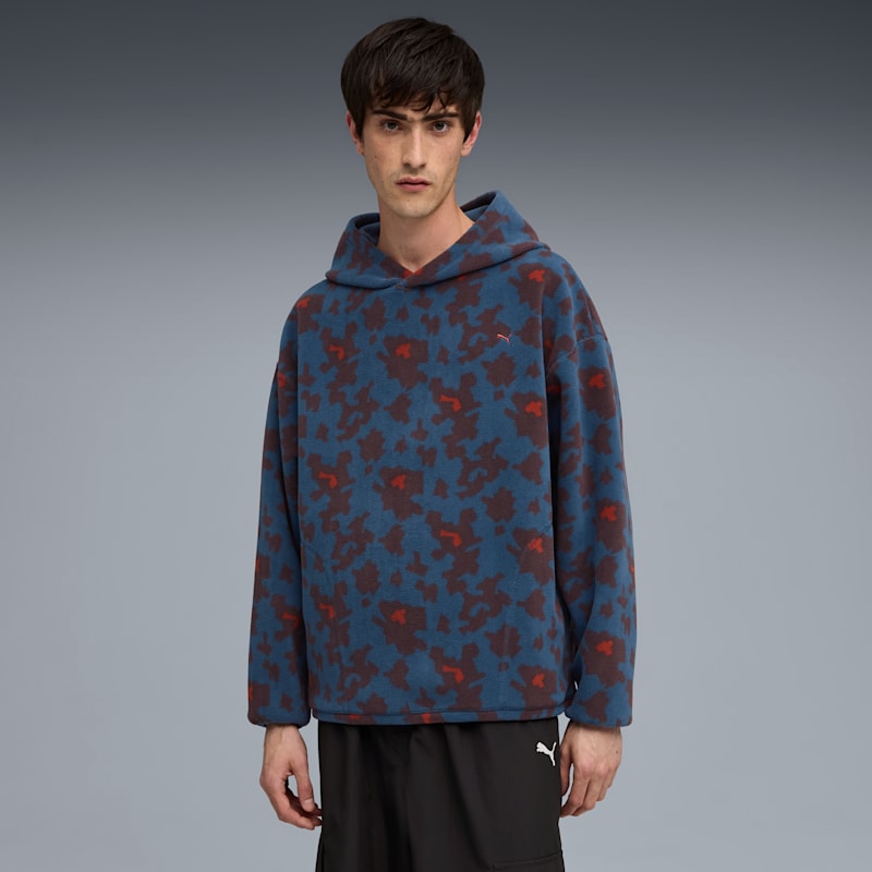 All-Over-Print Men's Patterned Fleece Hoodie