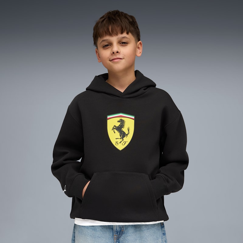 Scuderia Ferrari Big Kids' Colored Shield Hoodie