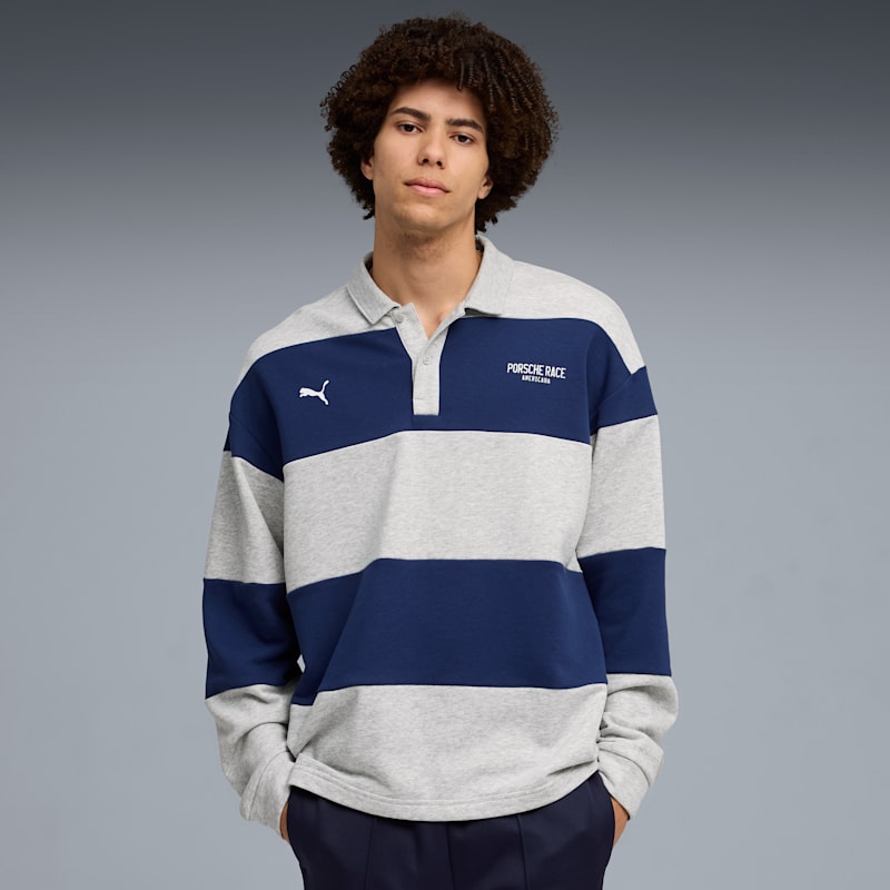 Porsche Legacy Men's Long Sleeve Polo Shirt - Image 2