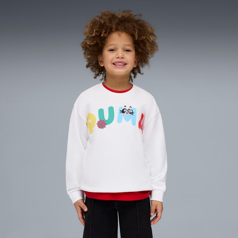 Sporty Cats Little Kids' Relaxed Sweatshirt