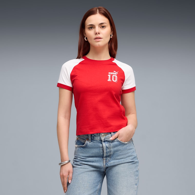 FUTURE.PUMA.ARCHIVE Women's Slim Ringer Tee - Image 2