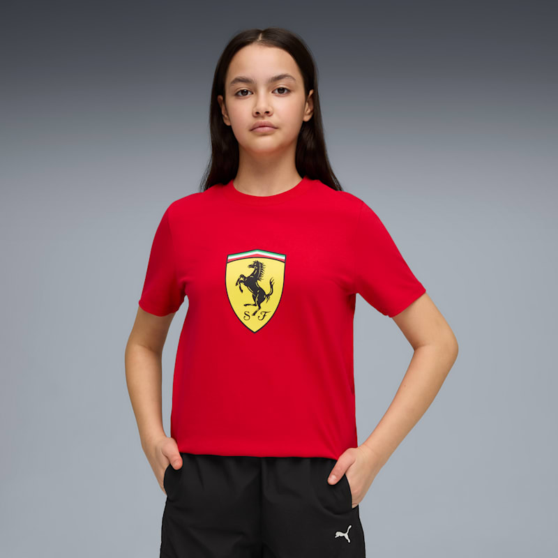 Scuderia Ferrari Big Kids' Colored Shield Tee - Image 2