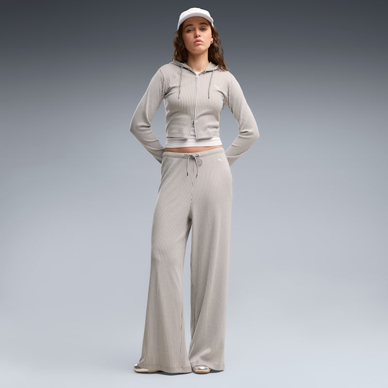 PUMA Essentials Women's Ribbed Wide Leg Pants - Image 3
