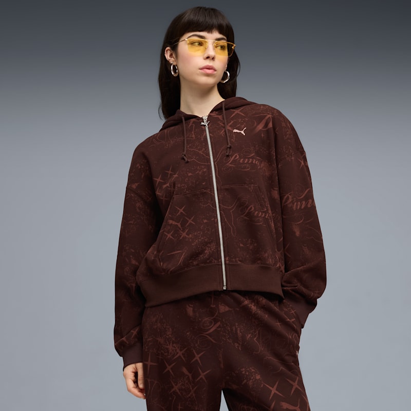 Street Glam Women's Oversized Zip-Up Hoodie - Image 2