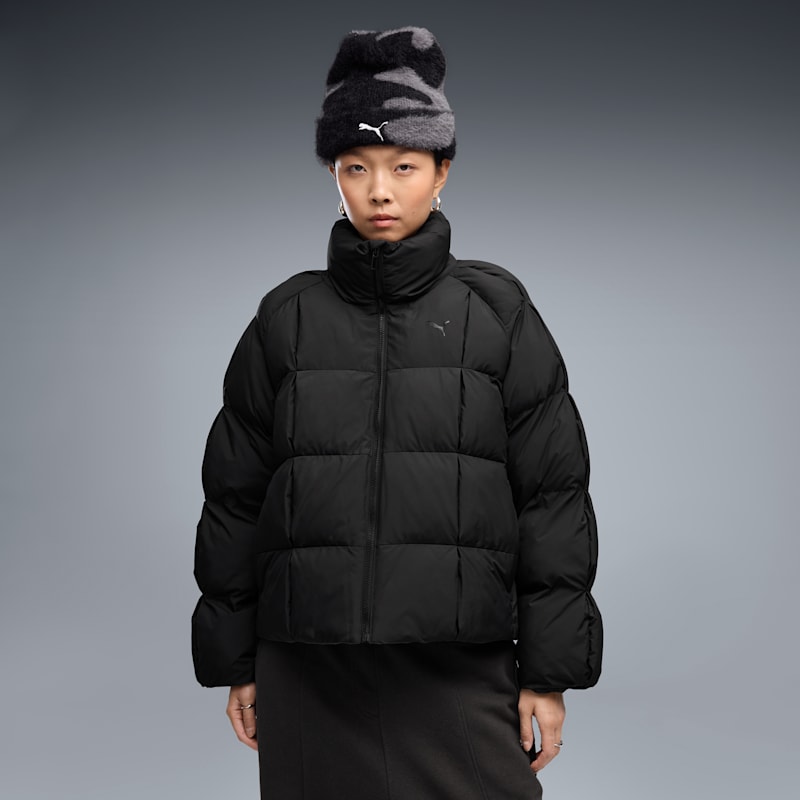T7 Women's Pleated Puffer Jacket