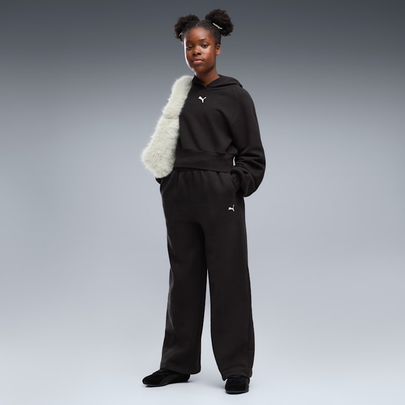 PUMA Essentials Big Kids' Slouchy Pintuck Pants