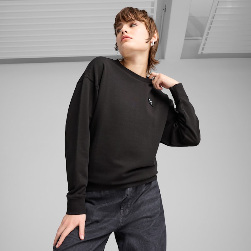 PUMA Elevated Essentials Women's Comfort Crew Sweatshirt