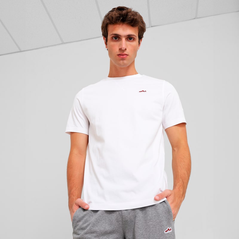 PUMA Wardrobe Essentials Suede Men's Tee - Image 2