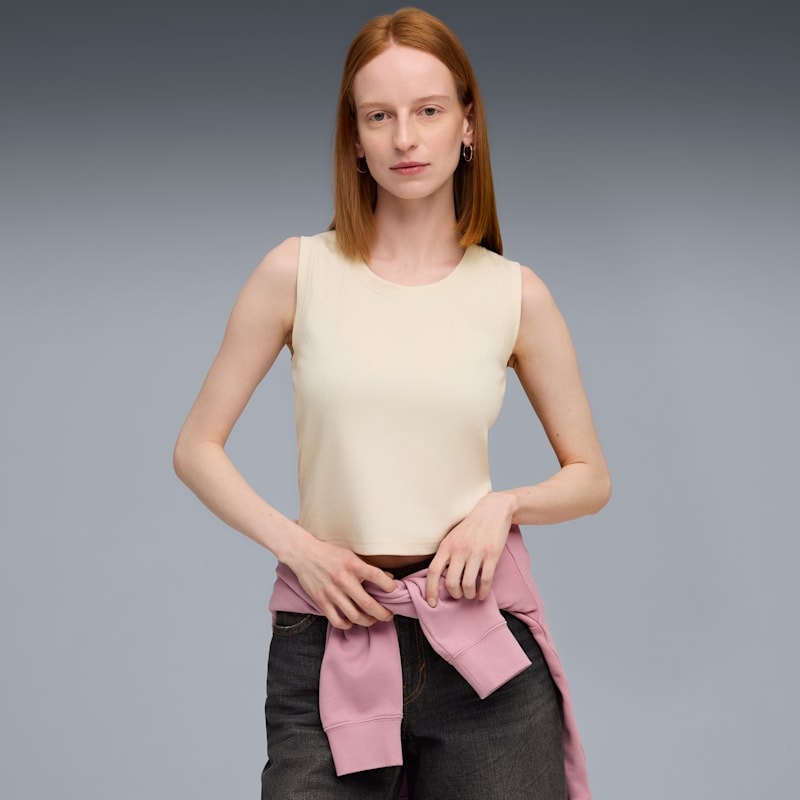 PUMA Elevated Essentials Women's Ribbed Tank Top - Image 2