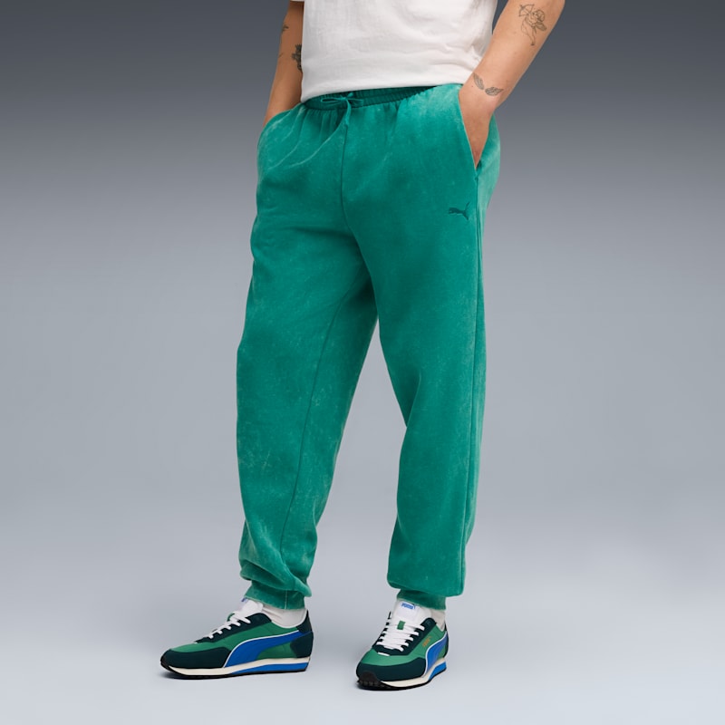 PUMA Elevated Essentials Acid Wash Men's Fleece Sweatpants - Image 3