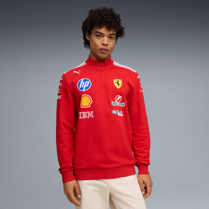 Scuderia Ferrari Replica T7 Half-Zip Top