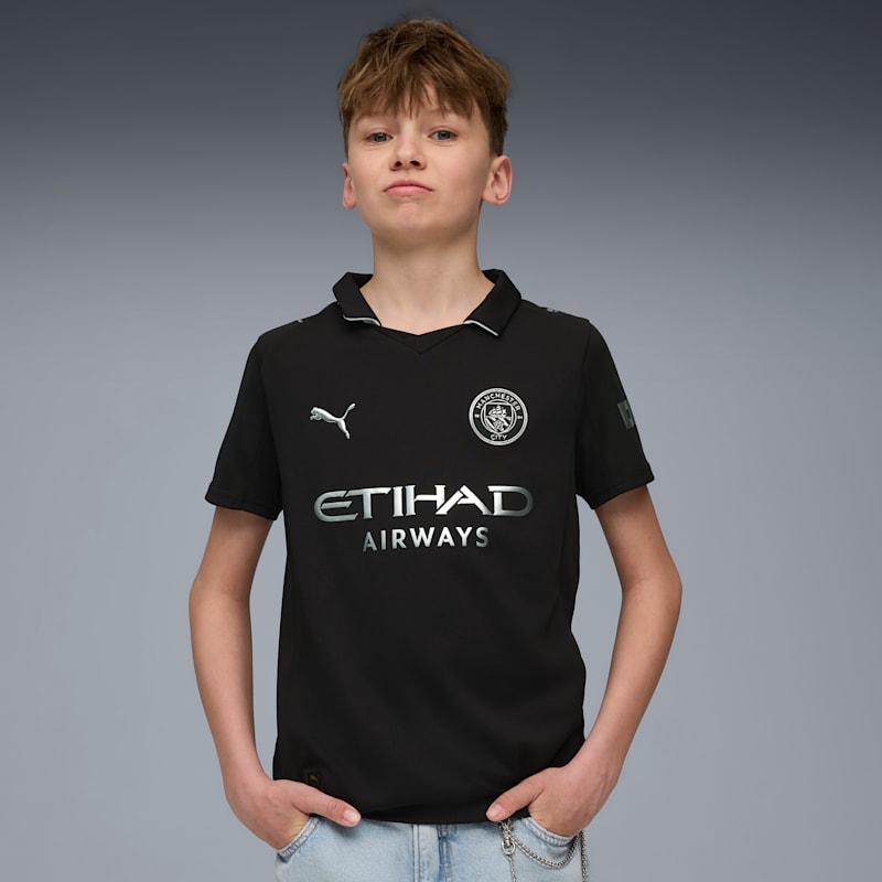 Manchester City 25/26 Away Replica Big Kids' Soccer Jersey