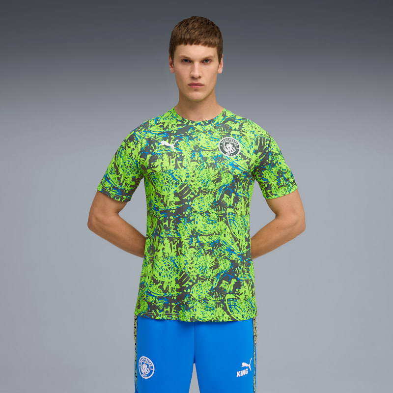 Manchester City Men's Soccer Warm-Up Jersey - Image 3