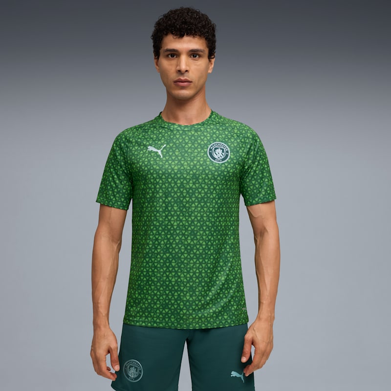 Manchester City Men's Soccer Warm-Up Jersey - Image 4