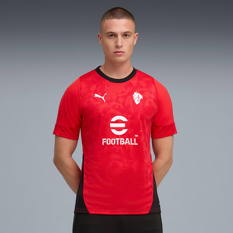 AC Milan Men's Long Sleeve Soccer Training Jersey