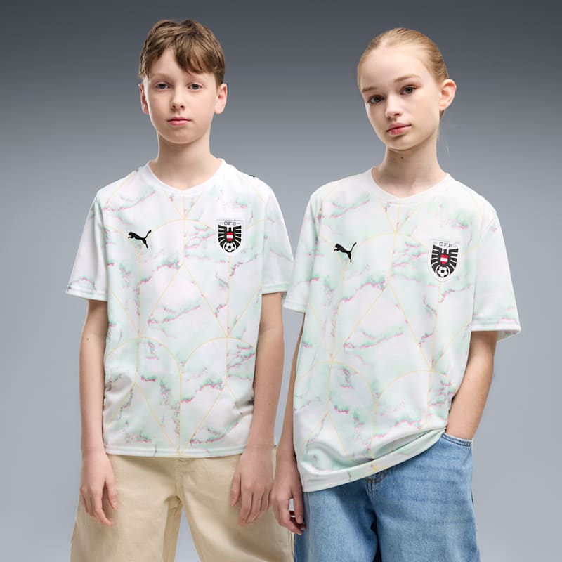Austria Away Big Kids' Soccer Jersey