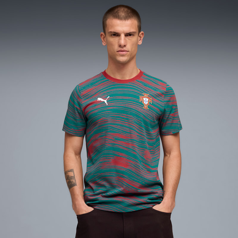 Portugal ftblCulture Men's Patterned Soccer Tee