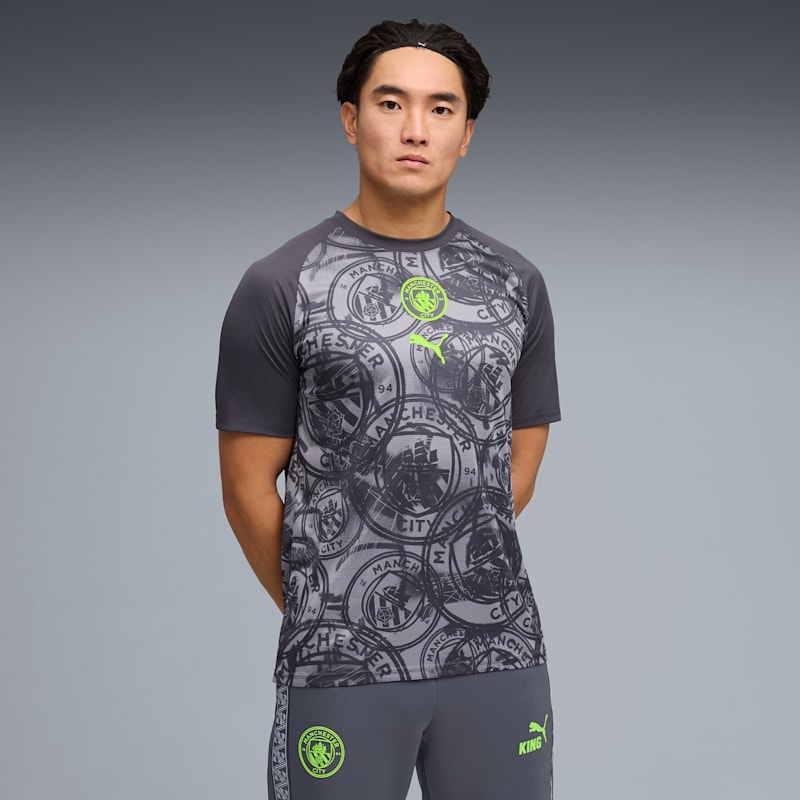 Manchester City Men's Warmup Jersey - Image 2