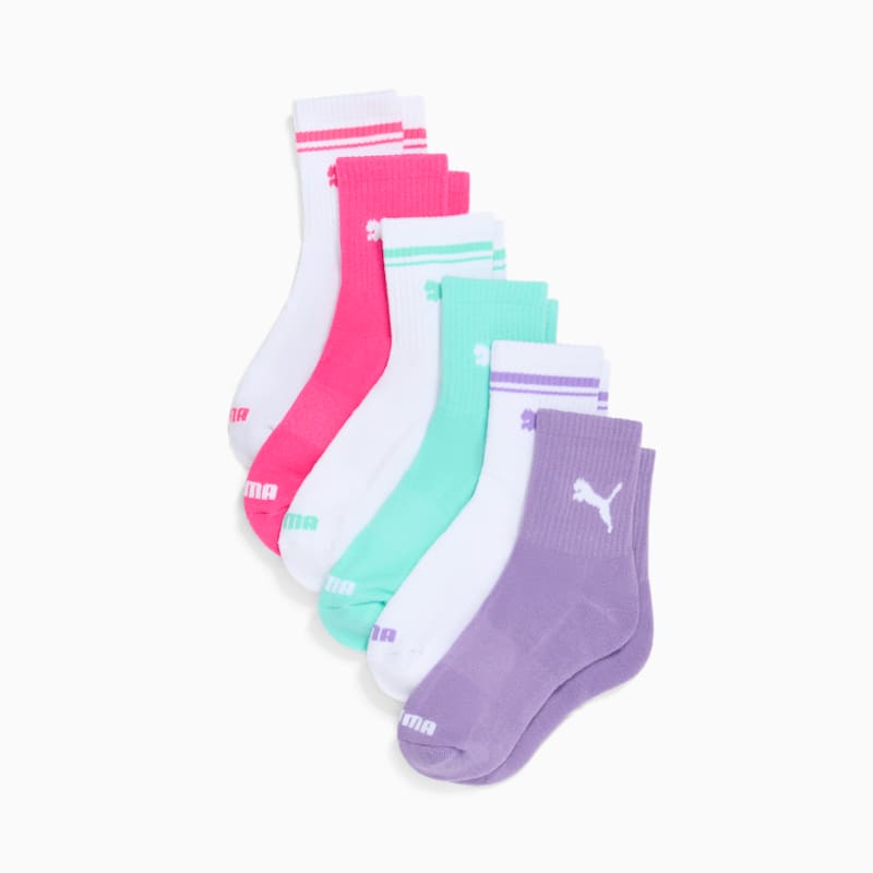 PUMA Women's Half-Terry Low Crew Socks (6 Pairs) - Image 3