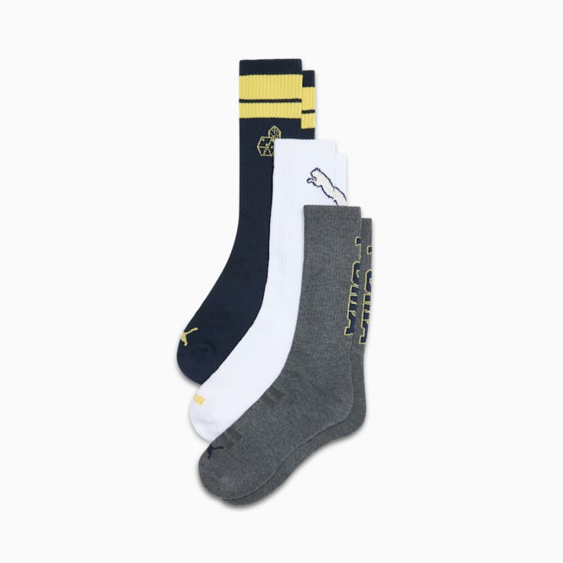 Men's Half-Terry Crew Length Socks (3 Pairs) - Image 2