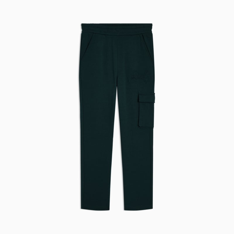 PUMA Essentials Embossed Big Kids' Fleece Cargo Joggers - Image 3