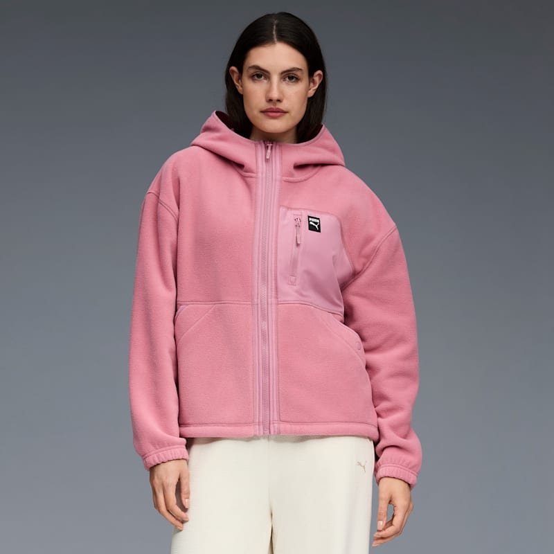 Polar Fleece Women's Hooded Fleece Jacket - Image 3
